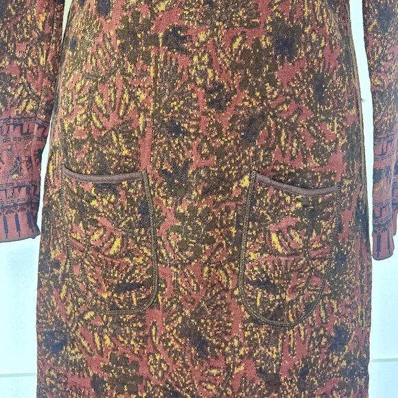 Peruvian Connection Jacquard Sweater Knit Body Con Womens Dress SMALL - Picture 4 of 14